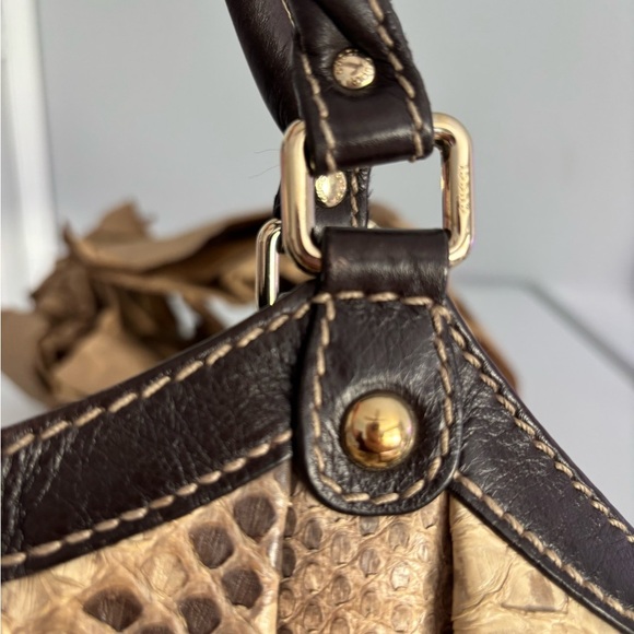 GUCCI PYTHON PURSE - Picture 13 of 16